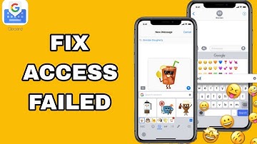 How To Fix And Solve Access Failed On Gboard - The Google Keyboard App | Easy Fix