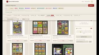 Pokémon card auction search — across multiple auction sites at once