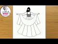 How to draw beautiful girl backside drawing / pencil drawing for beginners |girl easy pencil drawing