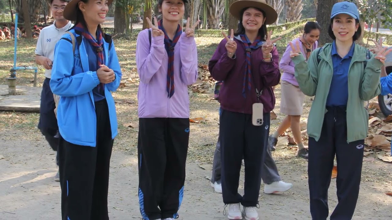 บรรยากาศการเข้าค่ายลูกเสือสามัญรุ่นใหญ่