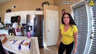 Police Rescue Mom & Husband from Abusive Wife in a Full-On Home Brawl | Mom’s 911 Call