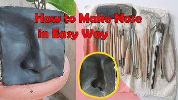 How to sculpt a nose with clay | Easy way