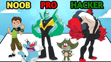 NOOB vs PRO vs HACKER | In Ben 10: Up to speed | With Oggy And Jack | Dr. Octavius Gamer | ALL Level