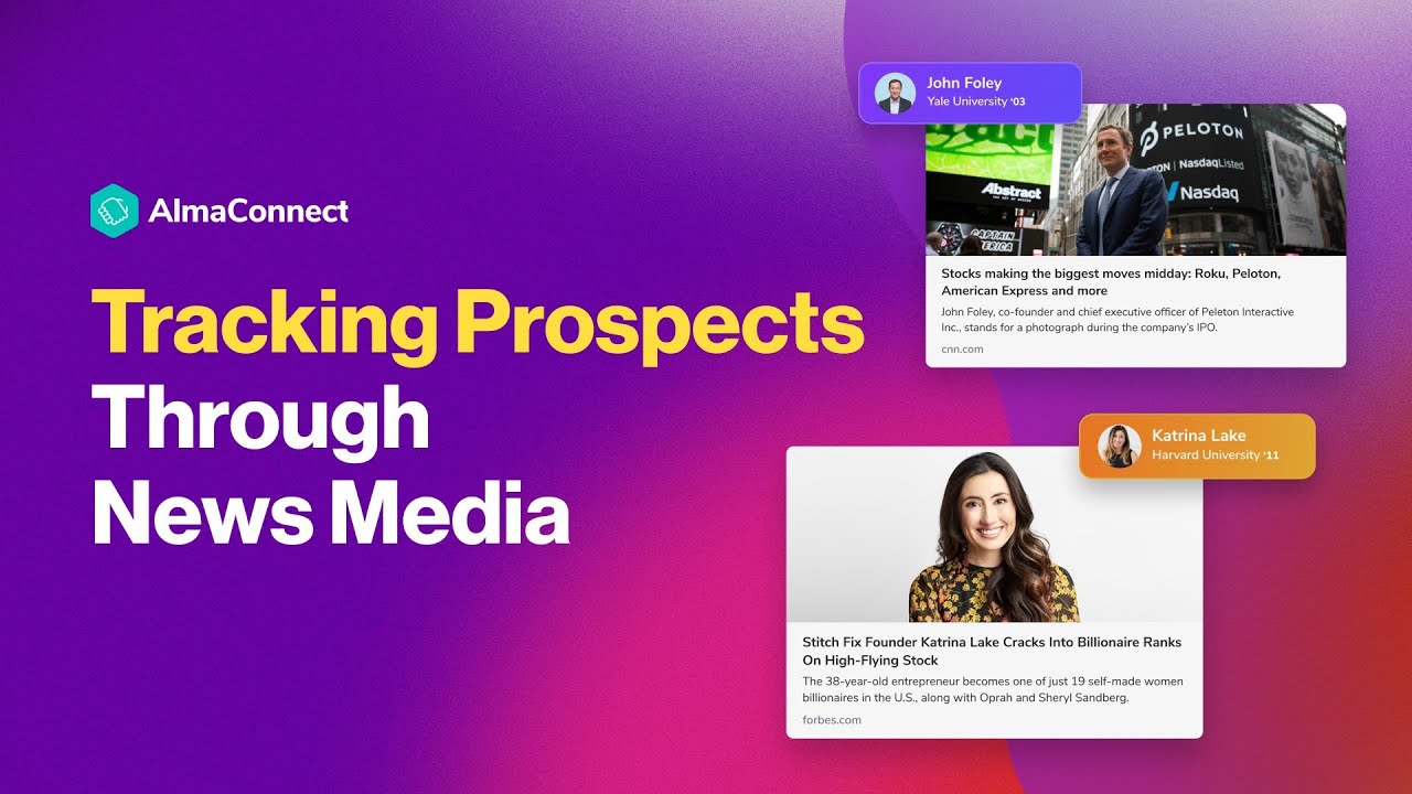 AlmaConnect: Tracking Prospects Through News Media - YouTube