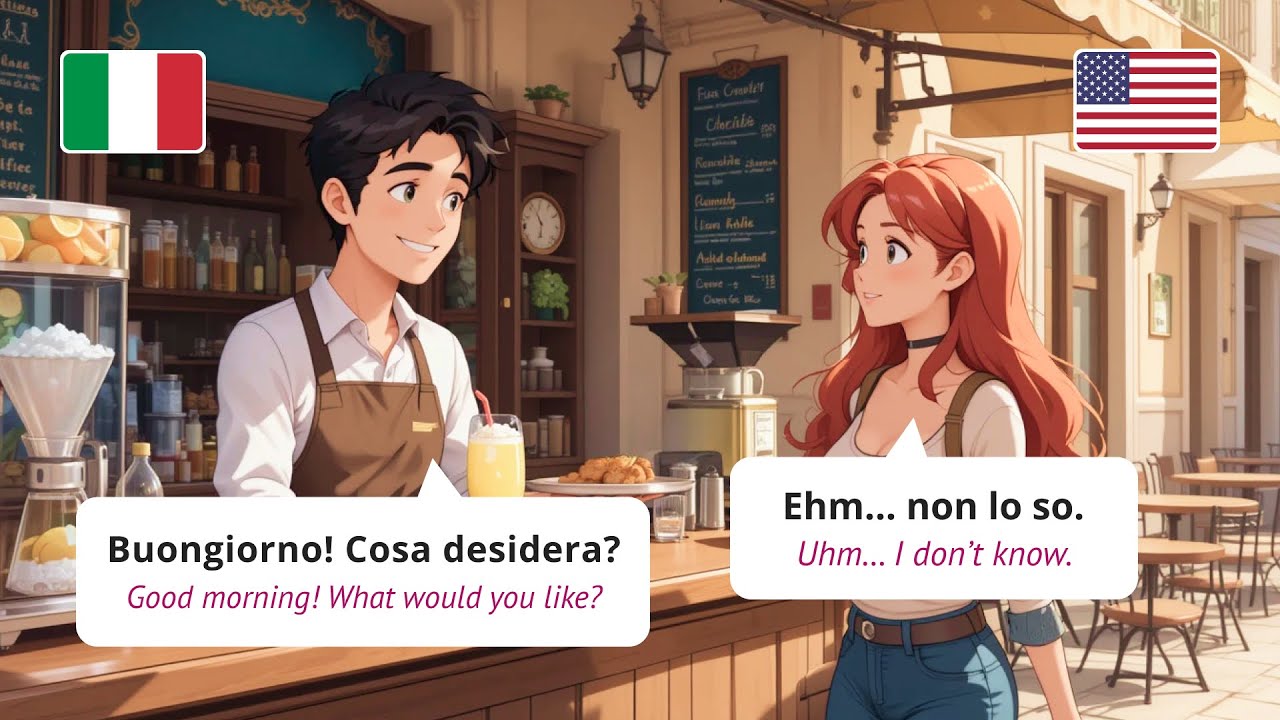 Italian Dialogues for Beginners 🇮🇹 | Real-Life Conversations with ENG & ITA Subtitles (A1 Level)