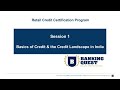 Basics of Credit and Credit Landscape in India (Hindi)