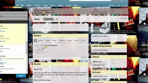 Use Page Graphics for Myspace 3.0