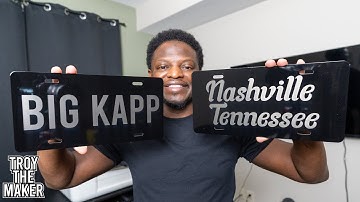 How to engrave on car plates | Glowforge