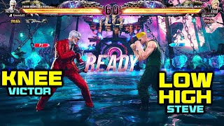 Tekken 8-Knee Victor VS LowHigh Steve Rank matches