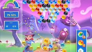 Bubble Witch 2 Saga Level 2525 with no booster & 2 bubbles left