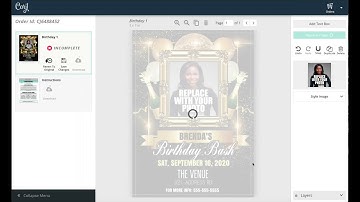 How to edit Corjl Birthday 1 Flyer