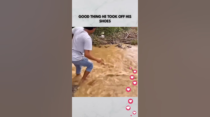 GOOD THING HE TOOK OFF HIS SHOES! #funny #smart #moment #shoes #oops #timing #viral