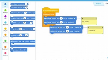 Arduino Nano ve mBlock ile Robotik Kodlama DC Motor Kontrolü 2
