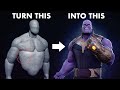 Sculpting THANOS in 11 Minutes