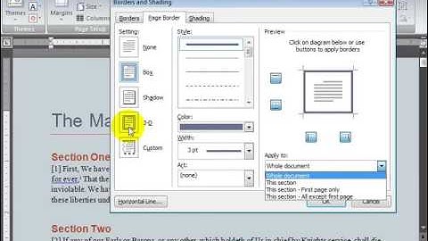 Microsoft Word 2007 ENG TB 05 09 Add a Page Border