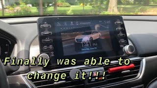 How to change the wallpaper to anything you want on Honda Accord 2018 2019 screen screenshot 2
