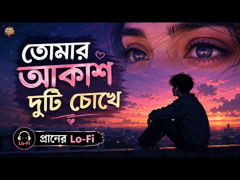 তোমার আকাশ দুটি চোখে LoFi Mix 🎧 | Tomar Akash Duti Chokhe | Bangla Romantic LoFi Song | Praner LoFi