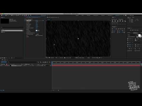 After Effects: Creating a simple rain effect with the CC Rainfall tool