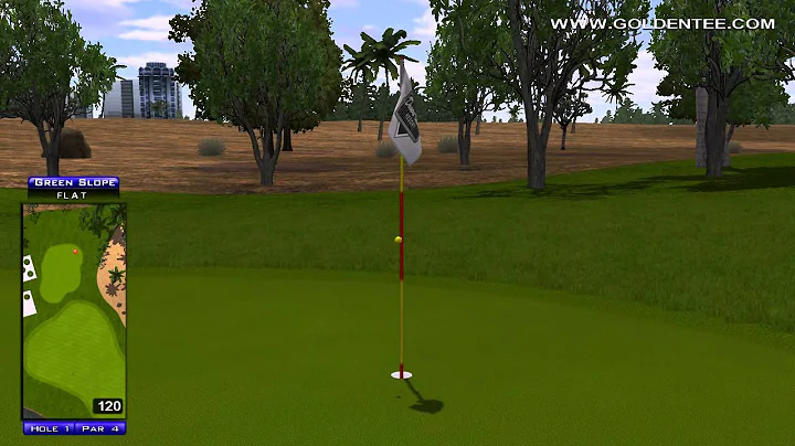 Golden Tee Great Shot on Desert Valley!