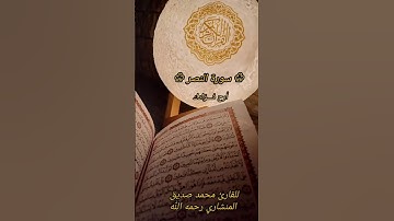 سورة النصر للشيخ محمدصديق المنشاوي رحمه الله #اكسبلور #المصحف #التغطيه #دويتو #الرحمن #لايك