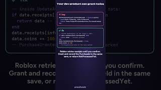 Luau tip: Your dev product can grant twice #shorts