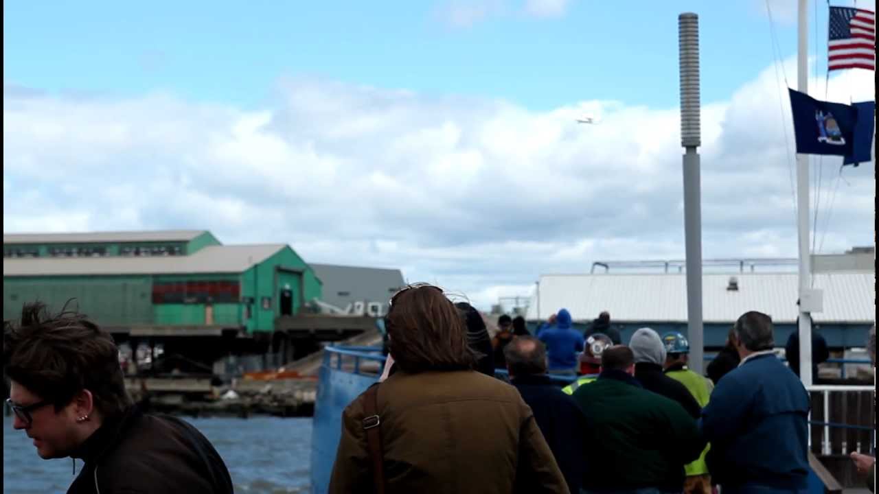 Space Shuttle Enterprise Hudson River Flyby From Pier 51 YouTube