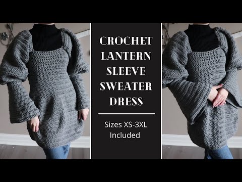 XS-3XL | Lantern Sleeve Sweater Dress (super puffy balloon