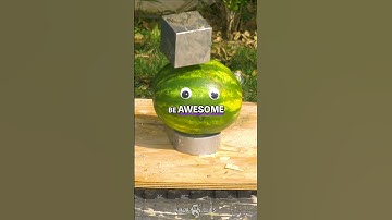 Lily Drops Tungsten Cube on Watermelon… MASSIVE Explosion! 🍉💣