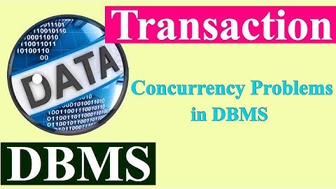 Concurrency problems in DBMS | DBMS in english