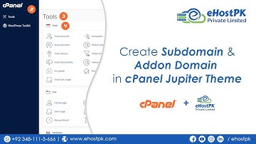 How to  add an Addon Domain, Subdomain in cPanel Jupiter Theme - Learn with #KhurramShahzad