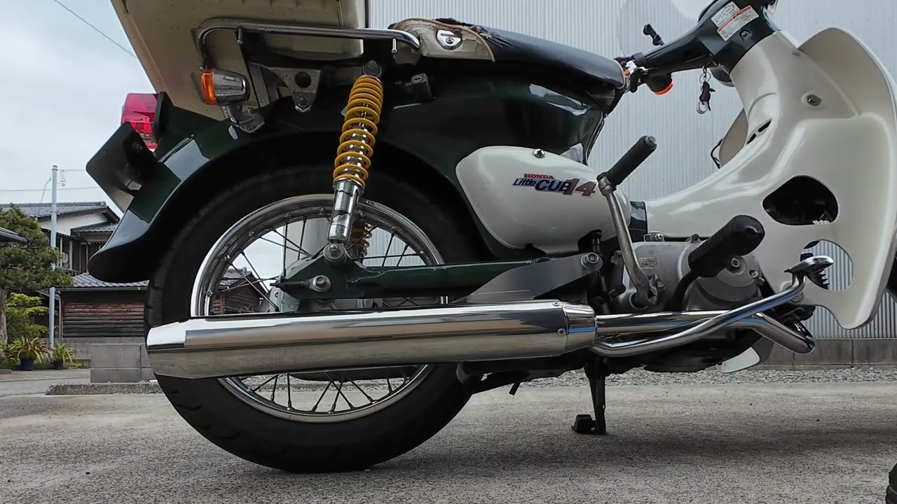 リトルカブ90に南海パワーコンプマフラーを投入！①取付け編 – 砂井