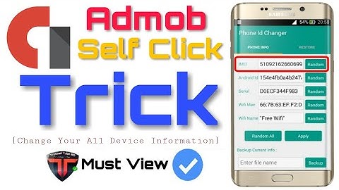 Admob Self Click Trick with [Device Id Change] Bangla tutorial (24/6/2018)