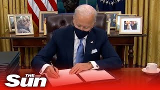 Inauguration Day 2021: Biden signs executive orders on Covid, climate change and immigration