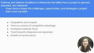 Project Management: Chapter 2  Structures and Frameworks