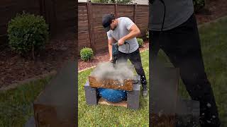 Genius idea using a ball and cement 😲