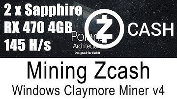 Claymores Zcash Miner V4 For Windows AMD GPUs