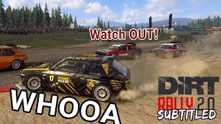Crazy two laps | Dirt Rally 2.0 Thoughts of AI | Lancia Delta S4 Rallycross screenshot 5