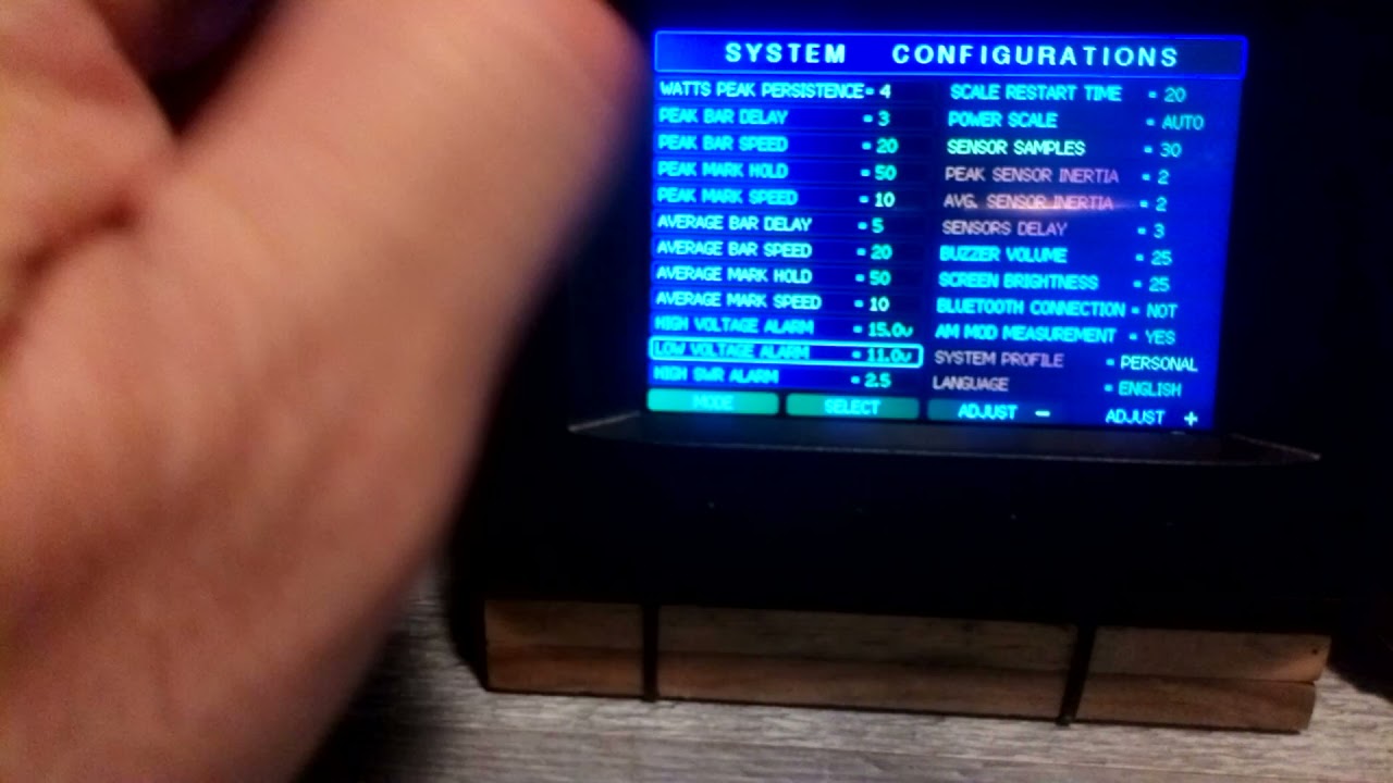 LEXTEL MS2000 REGLAGE DU MENU