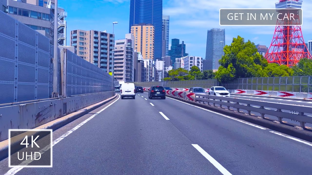 [4K/60fps | with BGM] Summer Drive 72km: Chiba to Tokyo Bay Aqua-Line & Rainbow Bridge (#4)