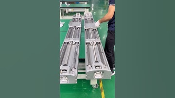 Linear module smooth display#automation #motor #ballscrew #factory