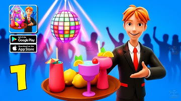 Cocktail Lounge - Gameplay Walkthrough Part 1 - Hyper Casual Gameplay! (iOS, Android)