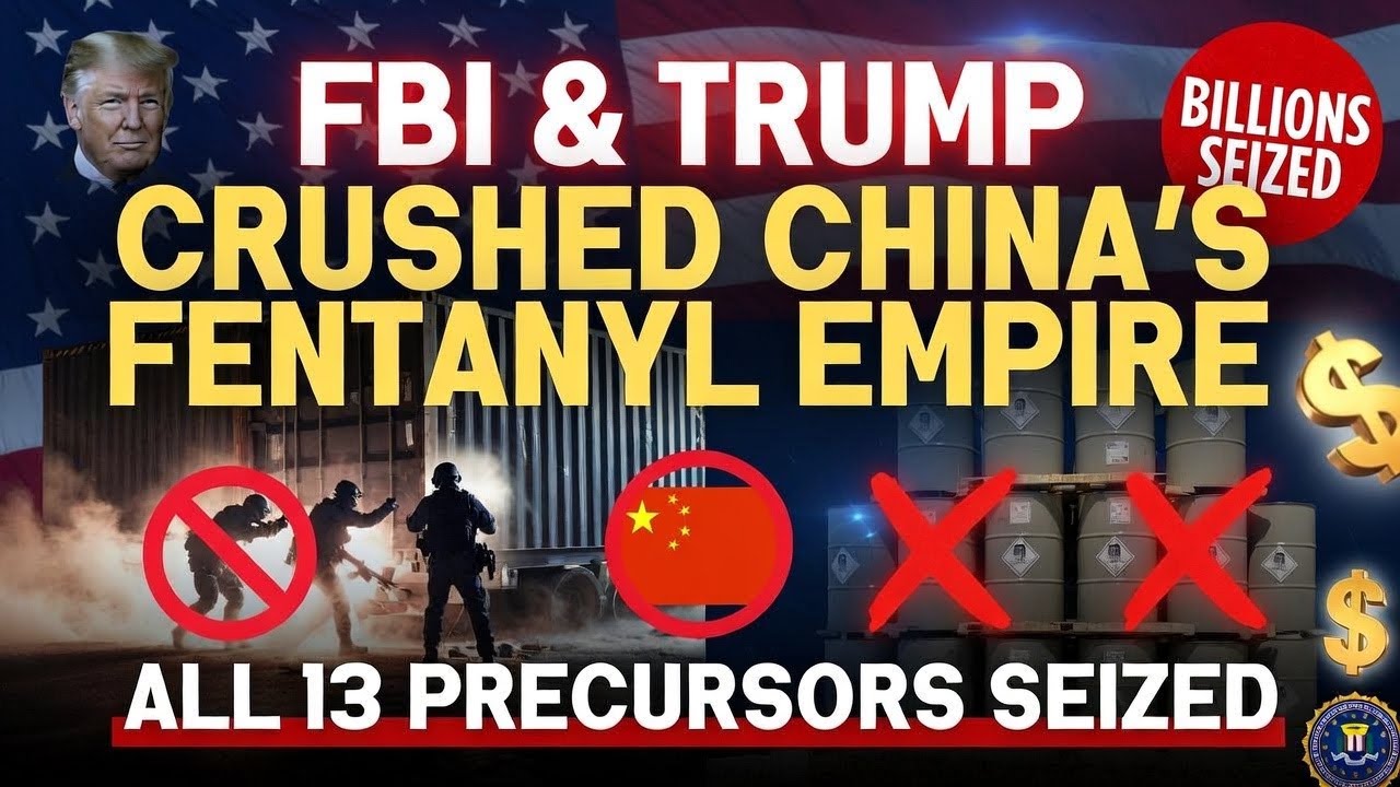 FBI & Trump Crush China's Fentanyl Empire – All 13 Precursors Shut Down!
