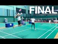Sunjithshivam vs anjanranjan   all india public sector badminton tournament goa md final