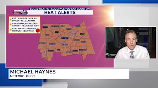 Central Alabama Heat Index Near 110 Through the Weekend