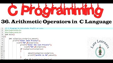 36.Mastering Arithmetic Operators in C Programming Made Easy!