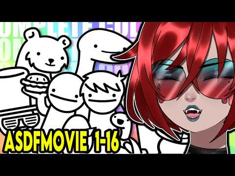 THESE ARE SO HILARIOUS!! | asdfmovie 1-16 Vtuber Reaction