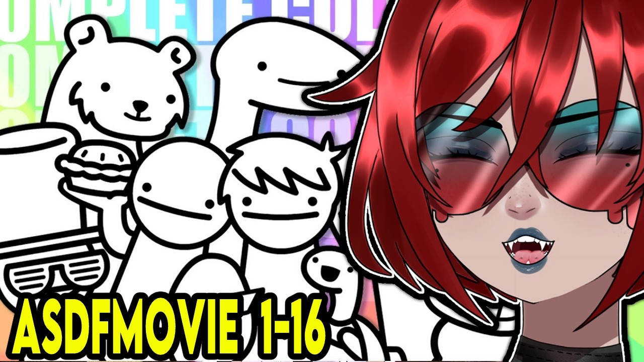 THESE ARE SO HILARIOUS!! | asdfmovie 1-16 Vtuber Reaction
