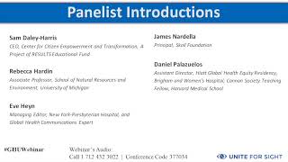 Careers in Global Health Webinar  Thinking Outside the Box