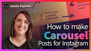 How to make Carousel Posts for Instagram with Liz Mosley | Adobe Express