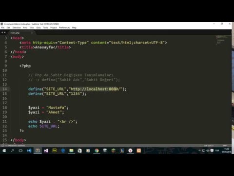 PHP - Sabit